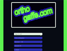 Tablet Screenshot of orthogaffe.com